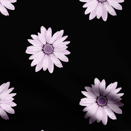 Lilac on black-Cotton