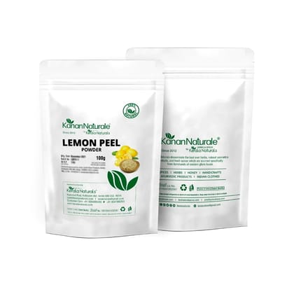 100% Pure Lemon Peel (Citrus Limon) Powder 100 gm  by Kerala Naturals