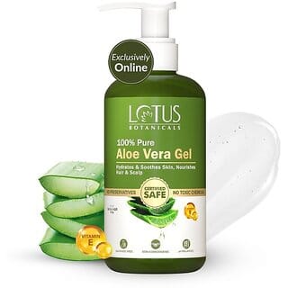 Lotus Botanicals 100% Pure Aloe Vera Gel With Vitamin E (200 Ml)