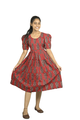 Cotton Girl's Handmade Frock