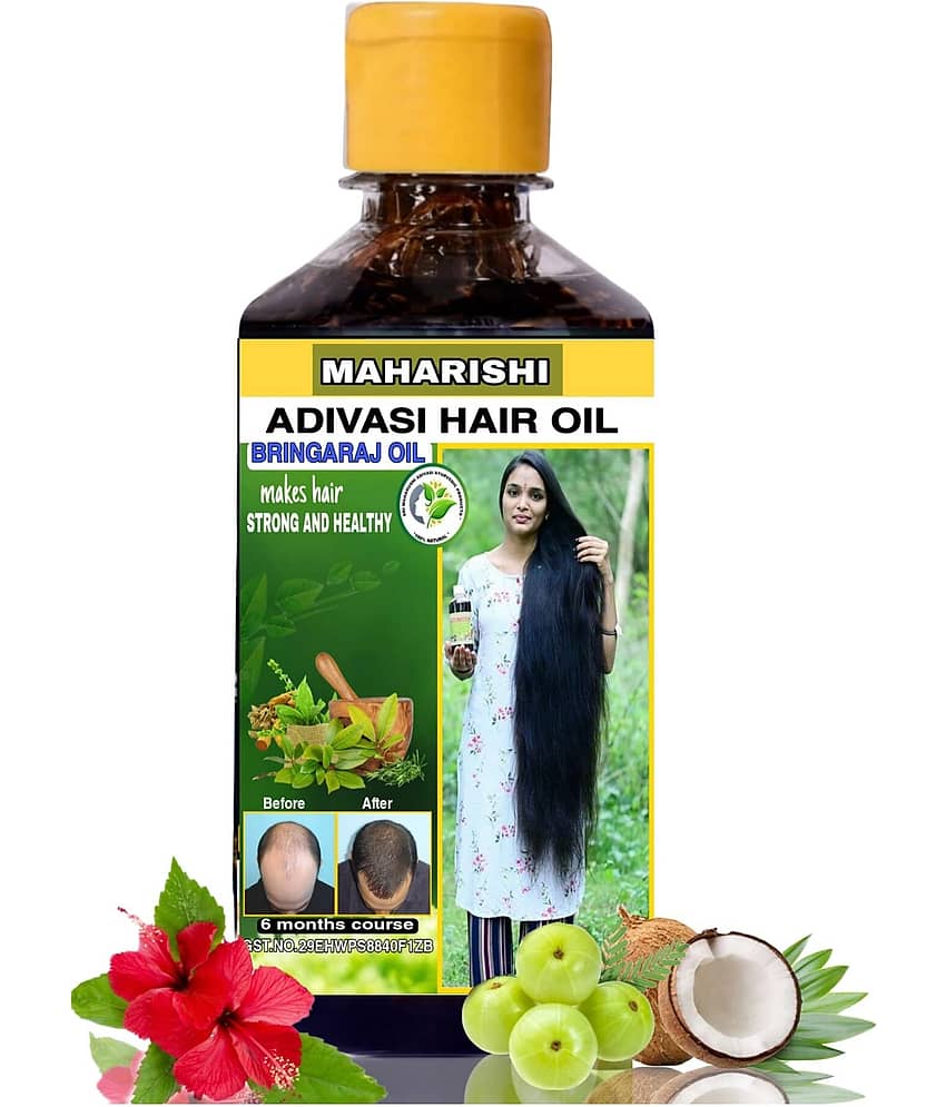 SRI MAHARISHI ADIVASI AYURVEDIC PRODUCTS - HERBAL PRODUCT - Hair Growth Bhringraj Oil 100 ml ( Pack of 1 )