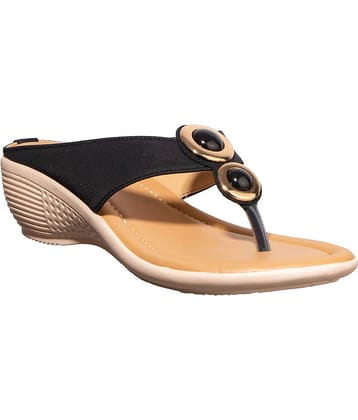 KHADIM Black Wedges Heels
