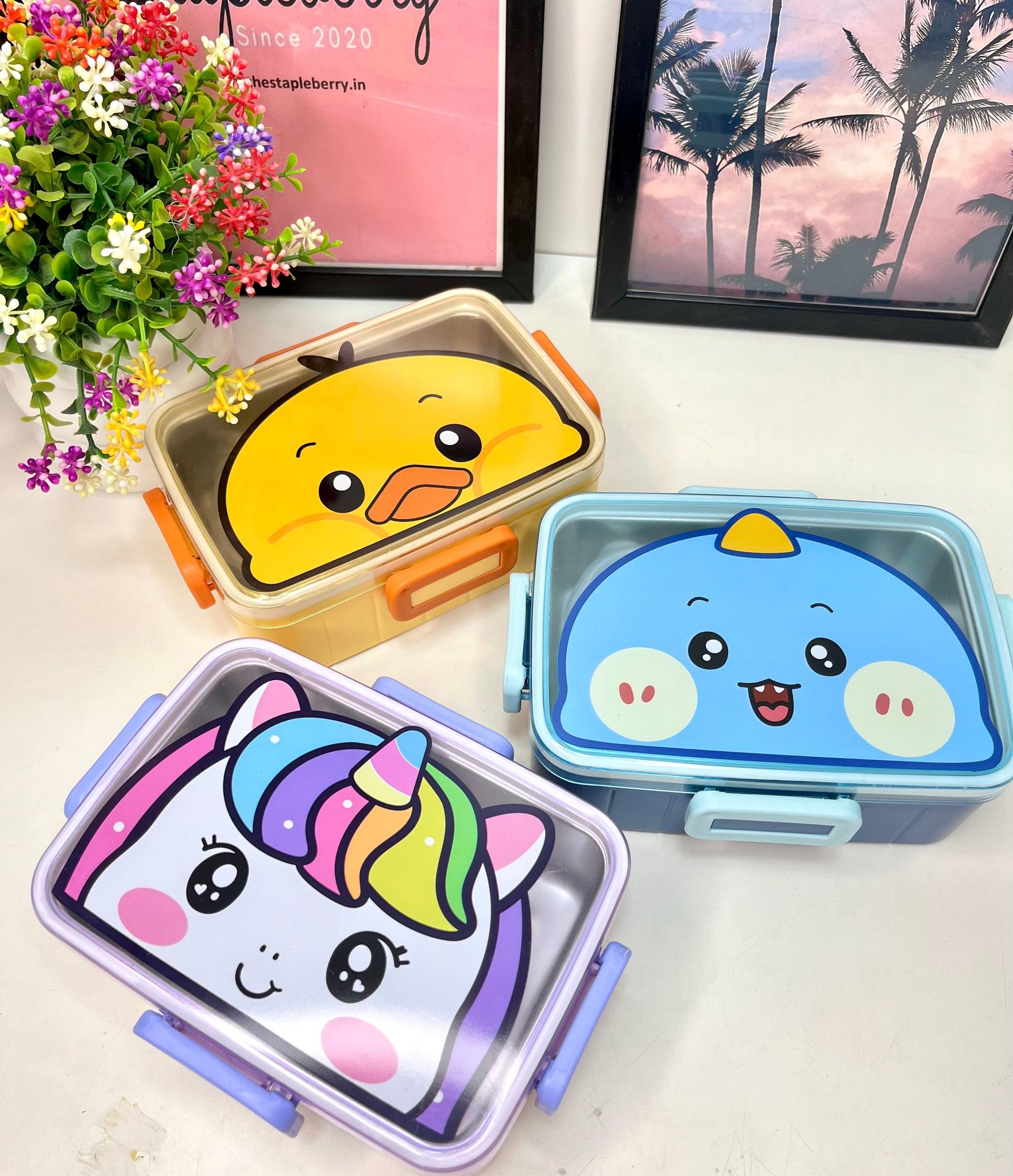 Quirky mini lunch box | unicorn lunch box | dino lunch-Unicorn
