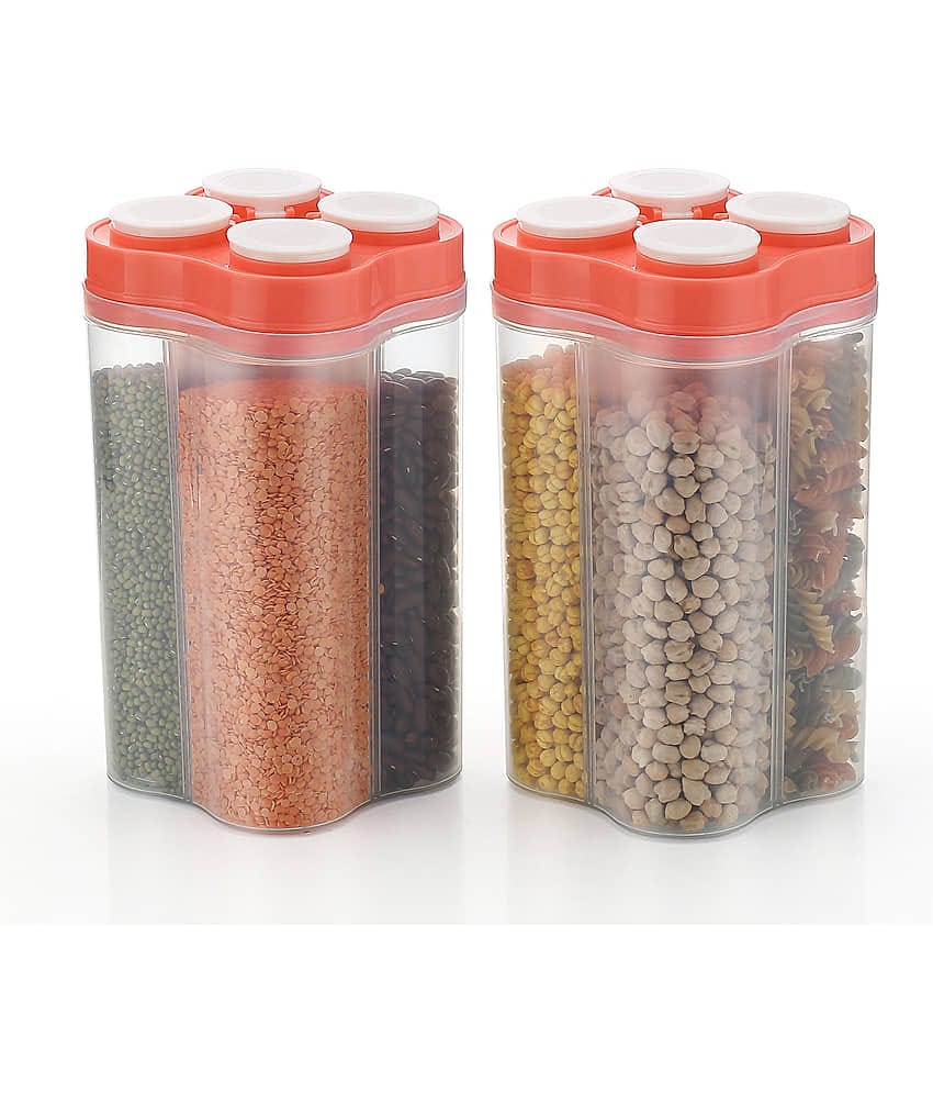 Analog kitchenware - Pink Polyproplene Dal Container ( Pack of 2 )