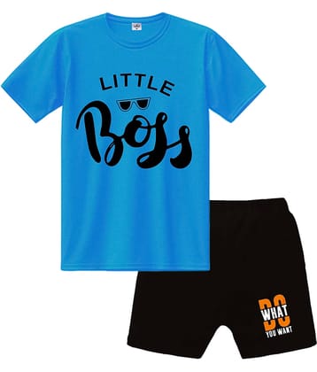 COOLTEES4U Pack of 2 Boys Cotton T-Shirt & Shorts Set ( Green )