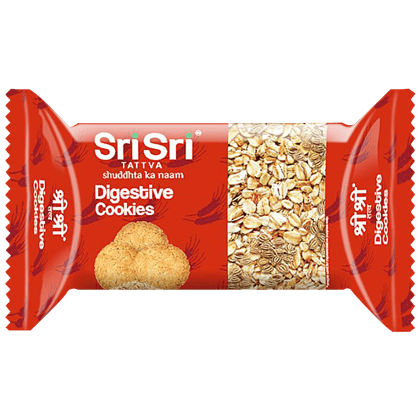 Sri Sri Tattva Digestive Cookies - Teatime Snack, For Diet Conscious, 50 g