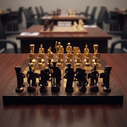 Brass Chess Traditional Set | Handmade Gift, Height : 4 Inch (BSMAS363 H)