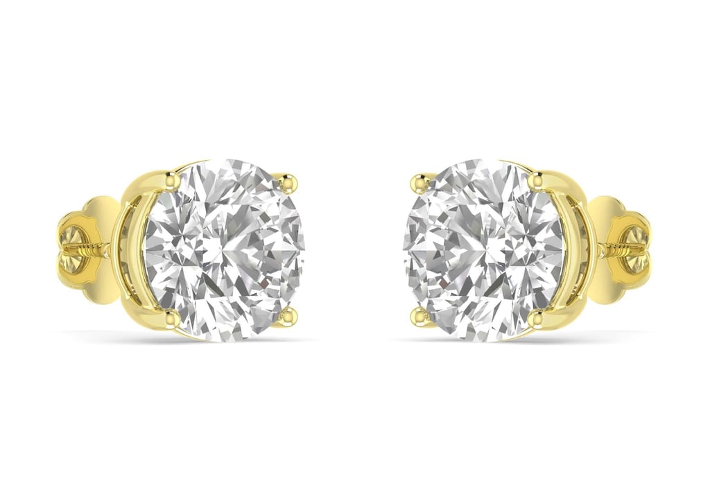 Round Solitaire Studs
