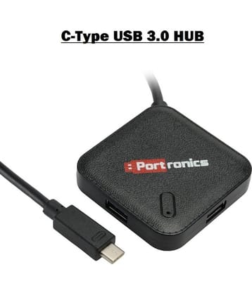 Portronics M Port 34 for MAC:USB port 3.0 Mac ,Silver (POR 696)