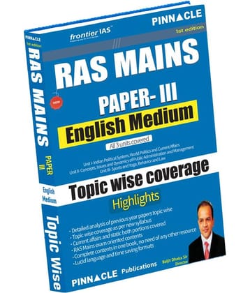 RAS Mains Paper 3 English Medium Topic Wise Complete Syllabus Coverage