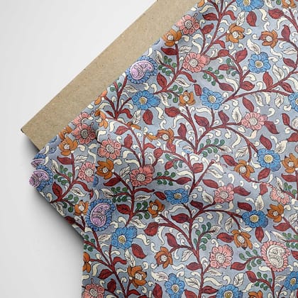 Paisley Flower kalamkari-Cotton