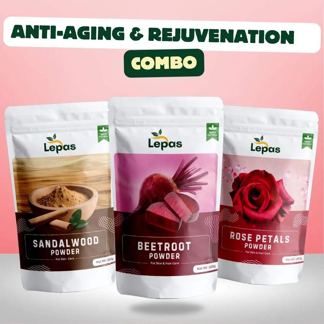 Anti Ageing Herbal Face Pack & Rejuvenation Combo | 100g Each