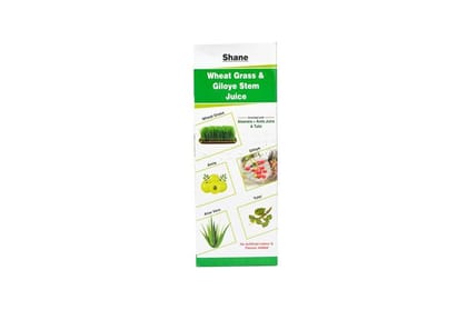 Shane I Wheat Grass I Giloye Stem Juice I Enriched with Aloevera+Amla Juice I Tulsi I No Artificial Colour & Flavour Added I 500 ML