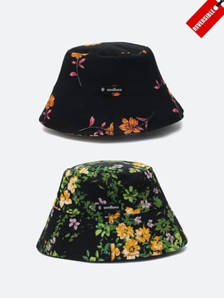 Made In Floral Printed Reversible Women Bucket Hat For Summer-FR