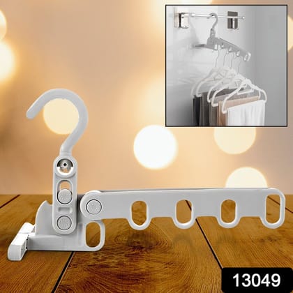 5-Hole Foldable Clothes Hanger – Robust, Space-Saving Travel Rack