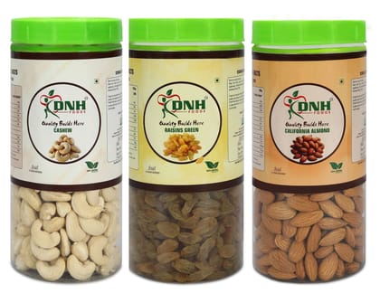 DRY FRUITS COMBO 1.50 KG  PACK  500G X 3 PC