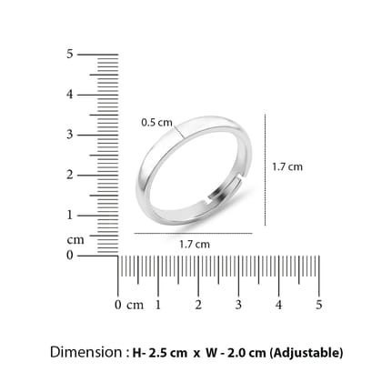 Simple Silver Band for Men-8