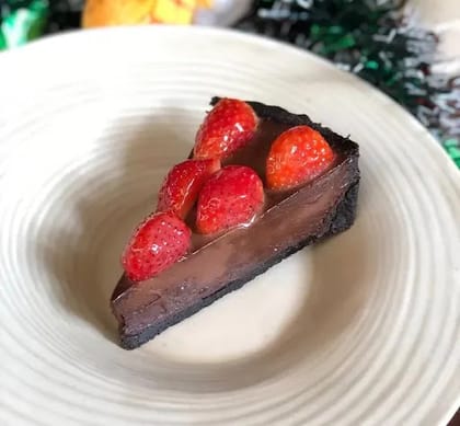 No Baked Berry Chocolate Tart