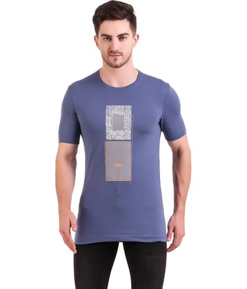 Bravezi Pack of 1 Cotton Blend Slim Fit Men's T-Shirt ( Grey )