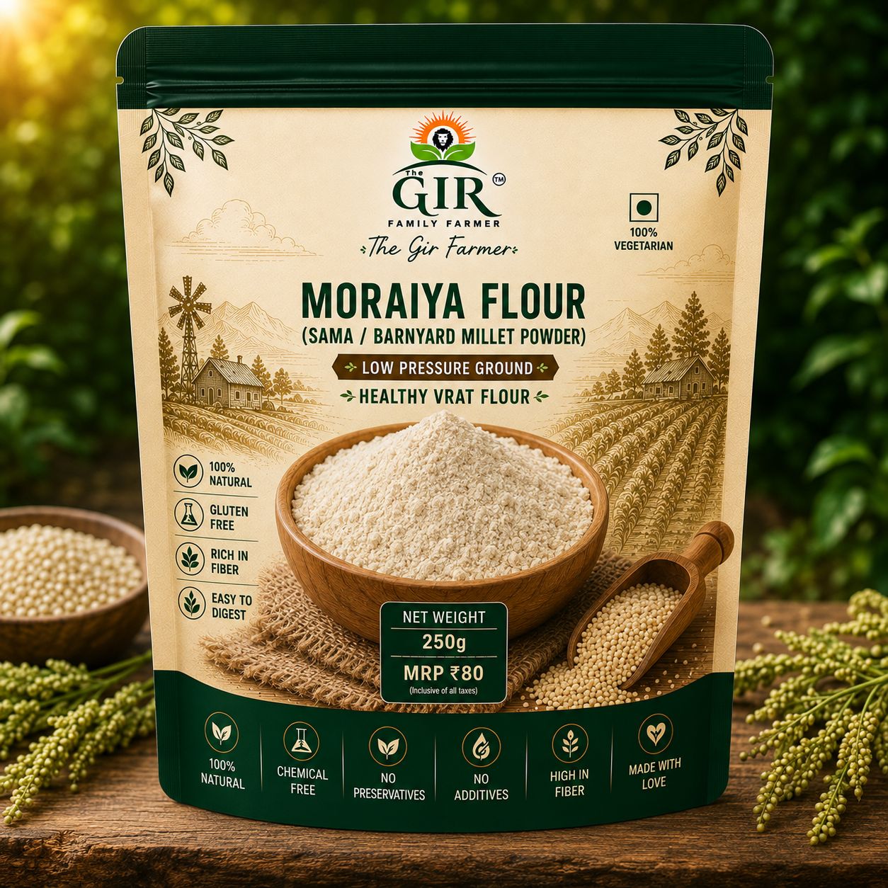Organic Moraiya Flour - Healthy Vrat Flour