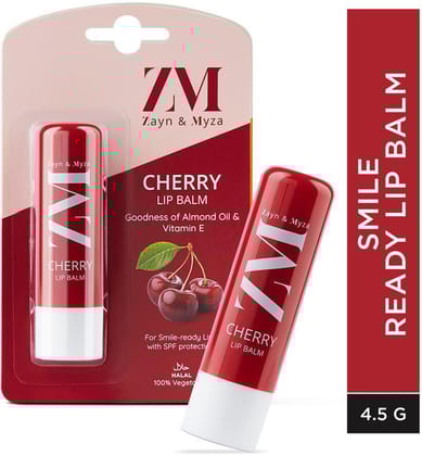 ZM Zayn & Myza Vitamin E, For Moisturizes & Repairs Dry Lip's Balm Cherry (Pack of: 1, 4.5 g)