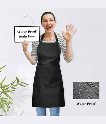 Oasis Hometex Polyester Solid Kitchen Apron with 1 Center Pocket ( Pack of 1 )