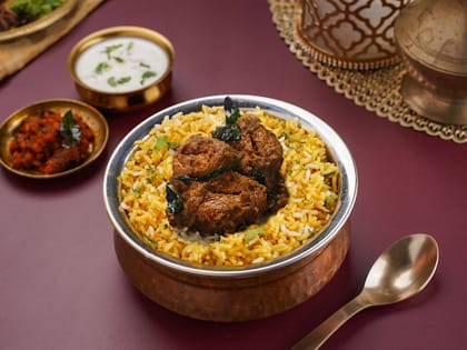 Hyderabadi Soya Chaap Biryan