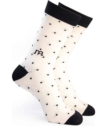 Man Arden - White Cotton Men's Mid Length Socks ( Pack of 1 )