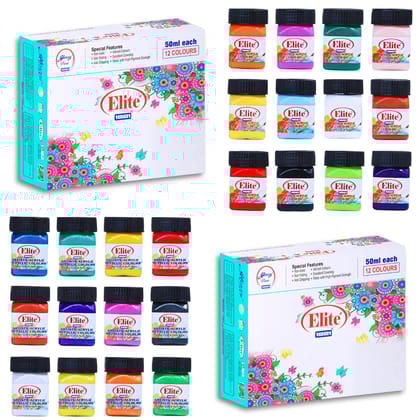 1001 Elite Artists Acrylic Colors Sets Combo | Metallic-12 Shades of 50ml Each + non-Metallic-12 Shades of 50ml Each | MultiSurface | Art Craft & Paint Work | Multicolours 1001 Elite Artists Acrylic Colors Sets Combo | Metallic-12 Shades of 50ml Each + non-Metallic-12 Shades of 50ml Each | MultiSurface | Art Craft & Paint Work | Multicolours