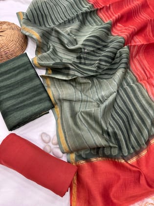 Chanderi Silk Suit Set