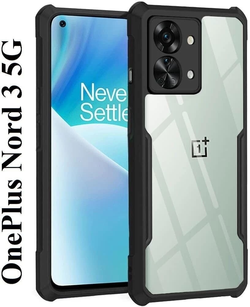 PLUGTECH Slim Shockproof Case | Matte Black Soft | Drop Protection | Precise Cutouts | Premium Mobile Cover for Oneplus Nord 3