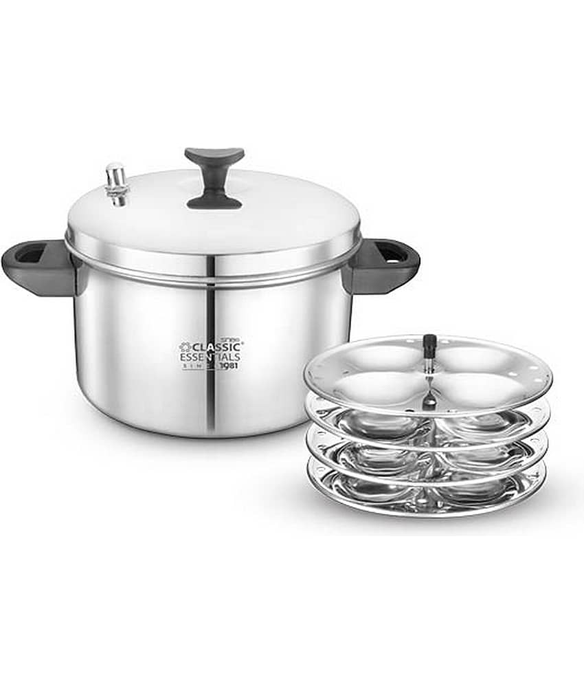 Classic Essentials 4 Plate Idli Cooker Stainless Steel Idli Cooker 3000 mL
