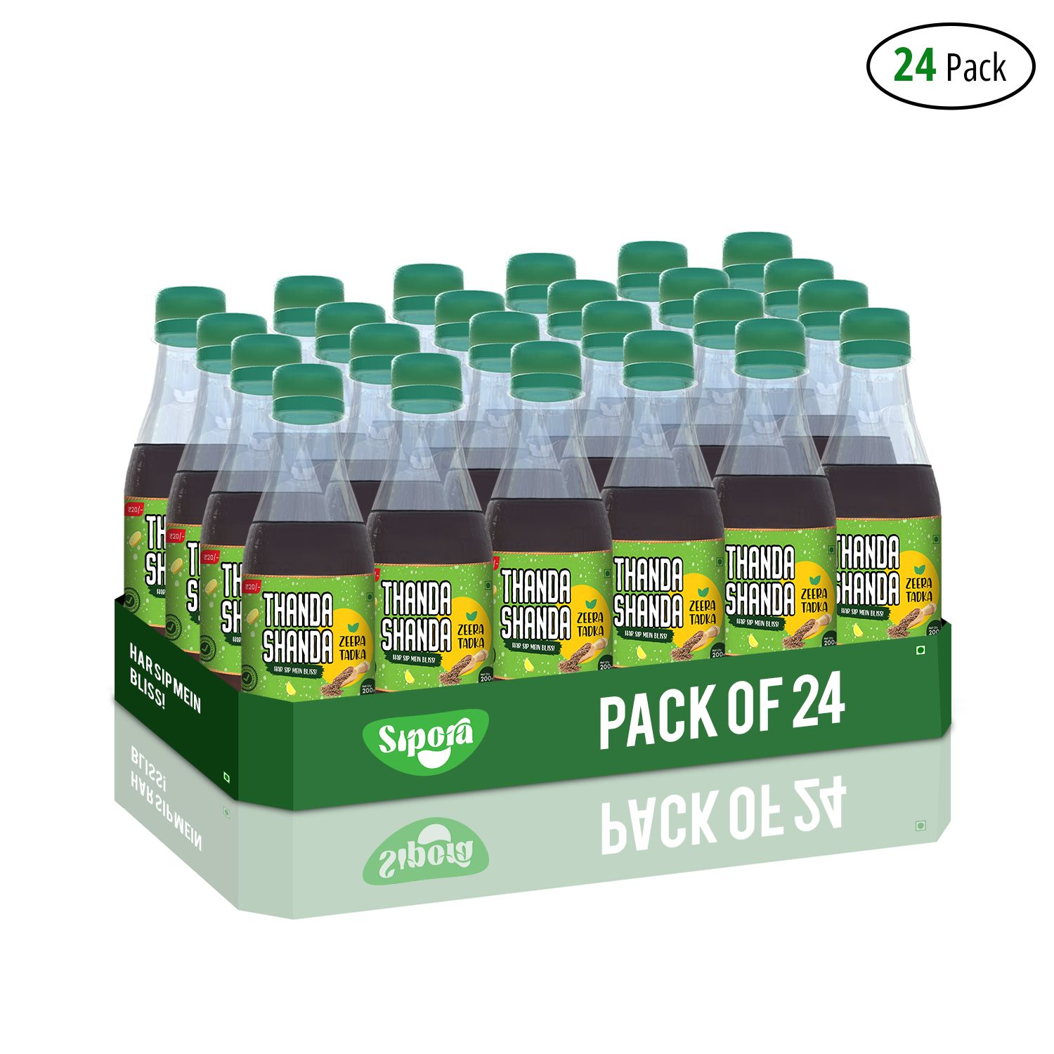 Sipora Thanda Shanda Jeera Tadka Fruit Drink 200ml x 24