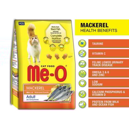 Me-O Cat Dry Food Adult Mackerel 450g