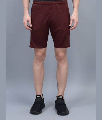 Force NXT - Maroon Cotton Blend Men's Shorts ( Pack of 1 )