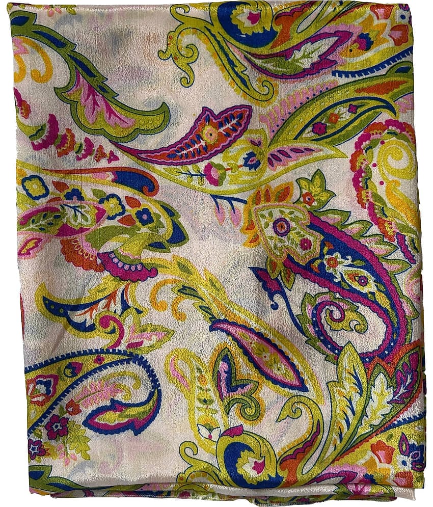 Yash Gallery White Chiffon Women's Dupatta - ( Pack of 1 )