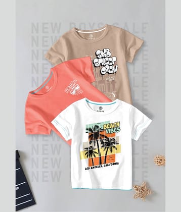 CODEZ Pack of 1 Boys Cotton Blend T-Shirt ( Multi Color )