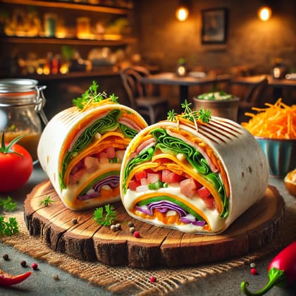 Lord Cheesynatorr Veg Wrap