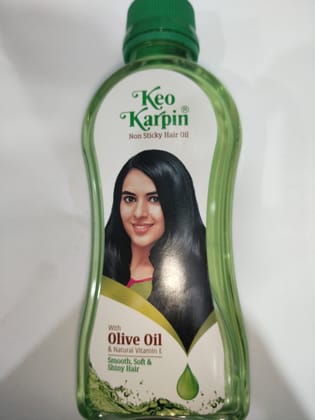 Keo Karpin Non sticky hair oil With Olive oil Smooth,soft & Shiny hair 