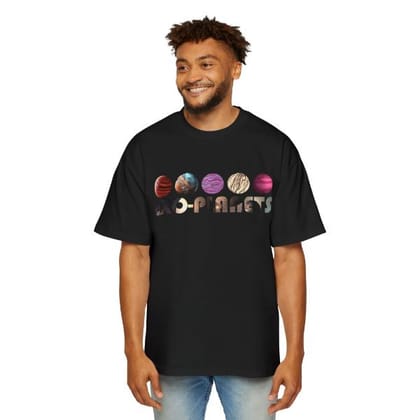 EXO Planet Premium Cotton T-Shirts with Bold Graphic DTF Prints -M (Black)