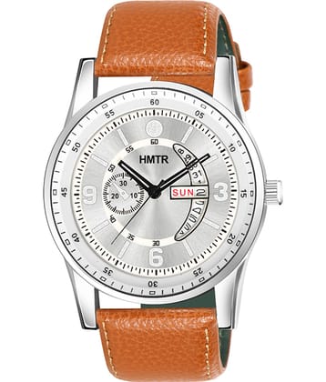 HMTr Brown Leather Analog Men's Watch