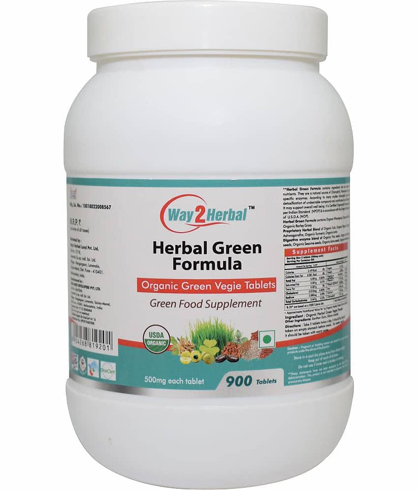 Way2Herbal Green Formula Tablet 900 No.S Pack of 1