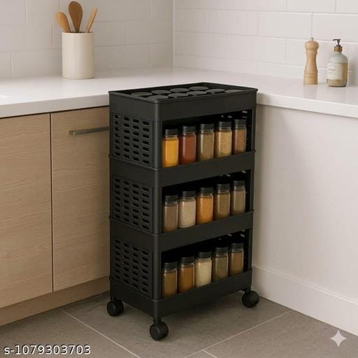 Spice Rack, Container Spice Stand For Kitchen Storage...