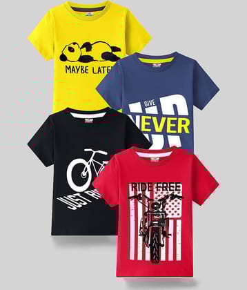 Kuchipoo Pack of 1 Boys Cotton Blend T-Shirt ( Multi Color )