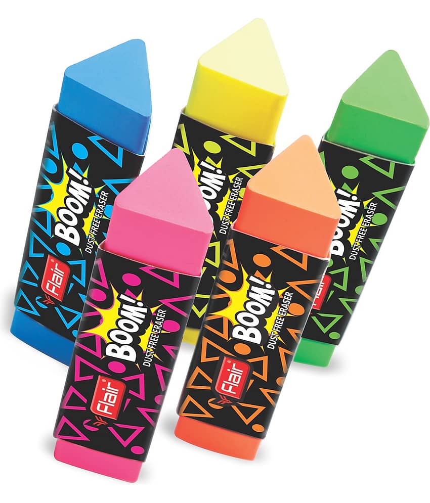 Flair Creative Boom Non-Toxic Eraser (Multicolor)