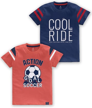 CODEZ Pack of 1 Boys Cotton Blend T-Shirt ( Multi Color )