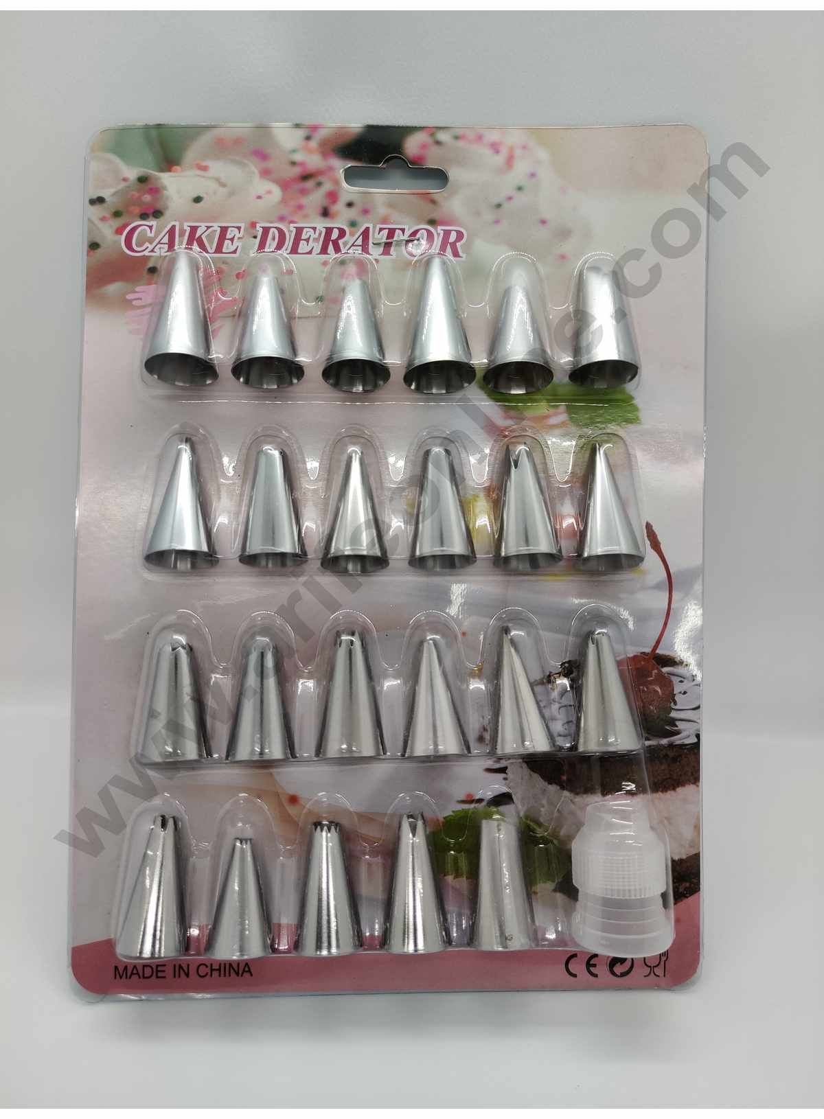 Cake Decor 23pcs Piping Nozzle Set with Coupler Pastry Tips Cupcake Cake Decorating Nozzle