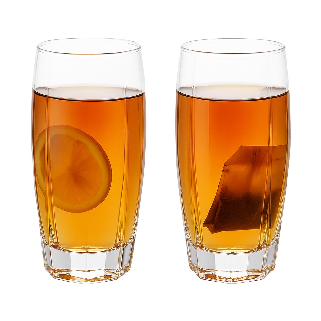 365ML Highball Glass, Glass for Dining Table Juice Heavy Base Tall Bar Drinking Glasses, Juice, Beer, Wine,Cocktails Cold Drink (365ML)