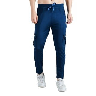 Kwings Men's Cargo Track Pants - Comfortable  Stylish Joggers with Pockets for Gym, Yoga  Travel