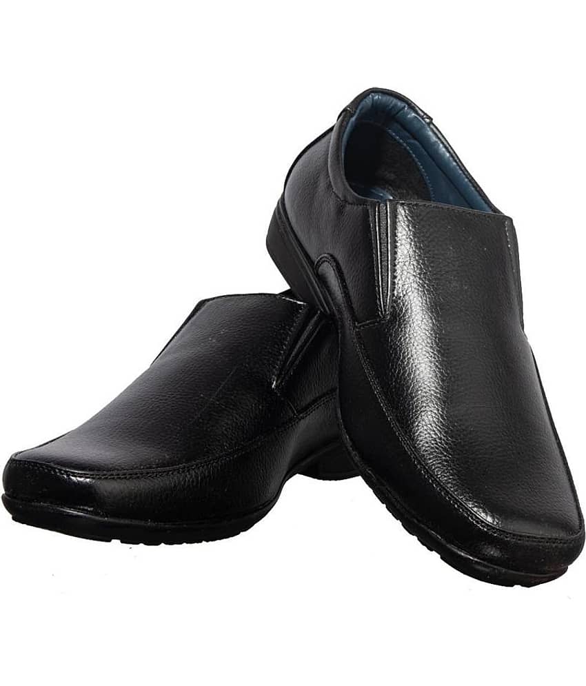 KHADIM Non-Leather Black Formal Shoes